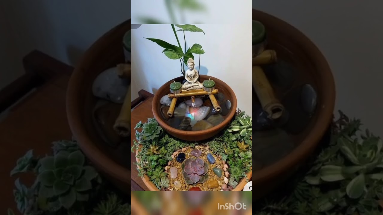 Lord Buddha statue decor for our garden#shorts #buddha #decoration