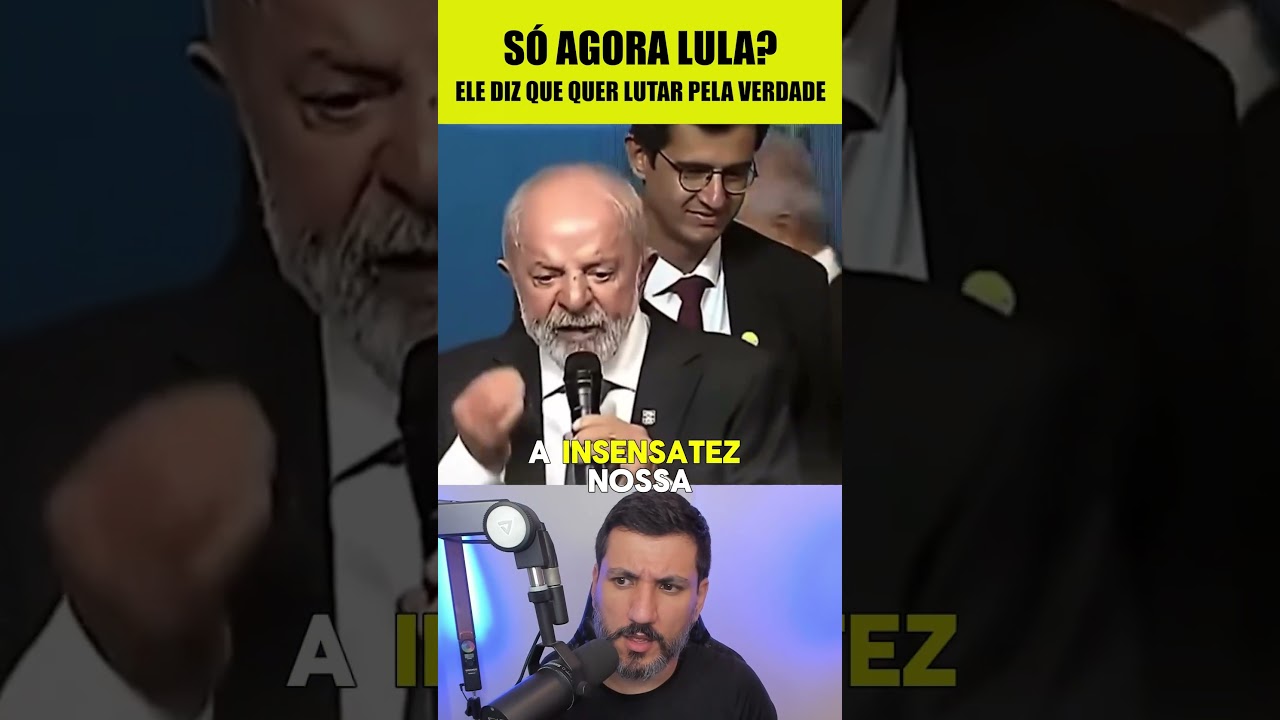 LULA AGORA QUER COMBATER A MENTIRA