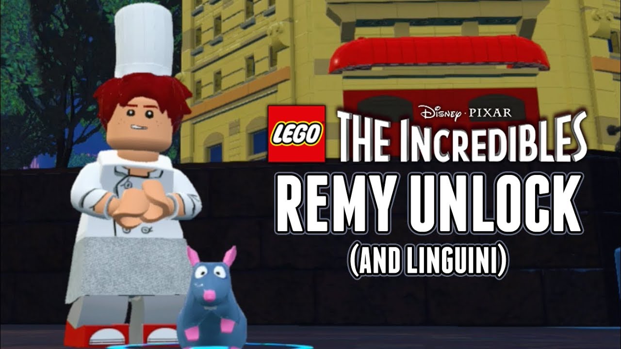 LEGO The Incredibles Remy & Linguini Secret Character Unlock Pixar's Ratatouille