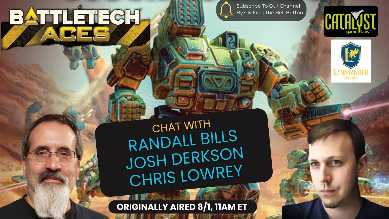 BattleTech Aces Chat with Randall Bills, Josh Derkson, and Chris Lowrey