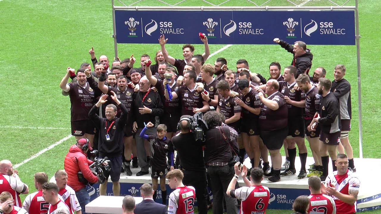 Highlights of the Final of  BURRY PORT v TAFFS WELL at the Principality Stadium Cardiff 01/05/2016
