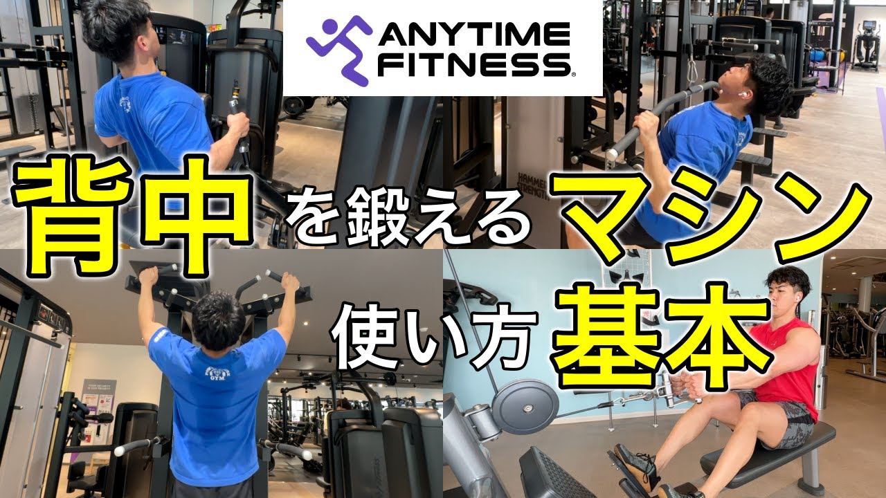 筋トレ初心者が最初に覚えるべき背中トレのマシン使い方解説【エニタイムフィットネス】