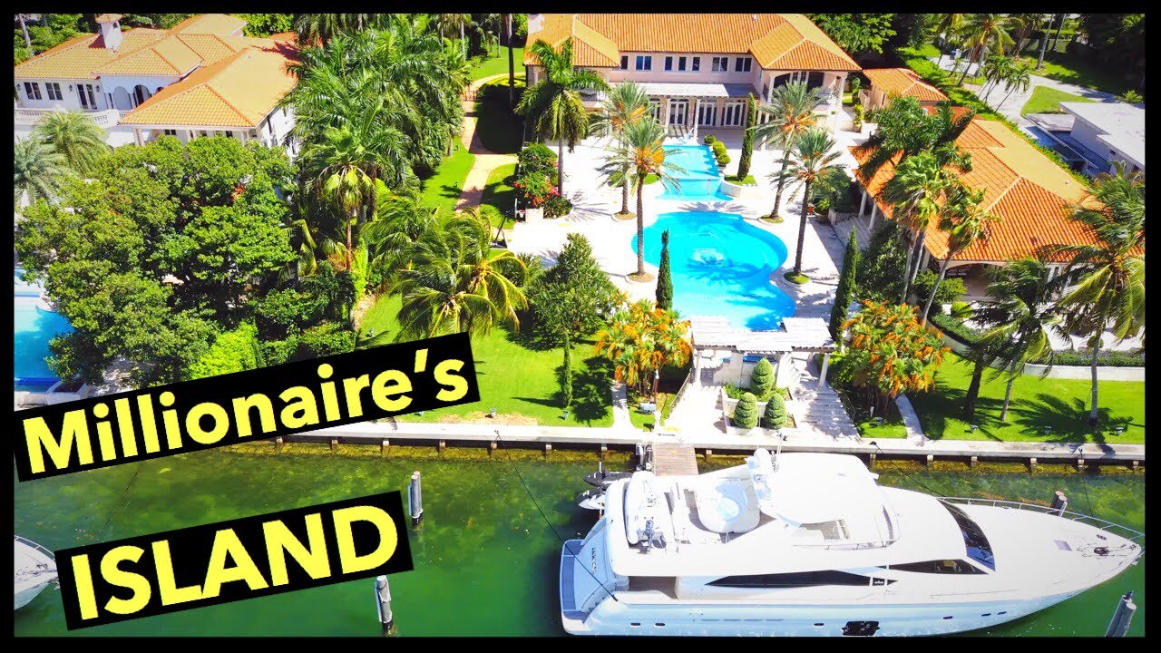 Miami Beach Millionaire's Island Aerial Tour Breathtaking Mansions