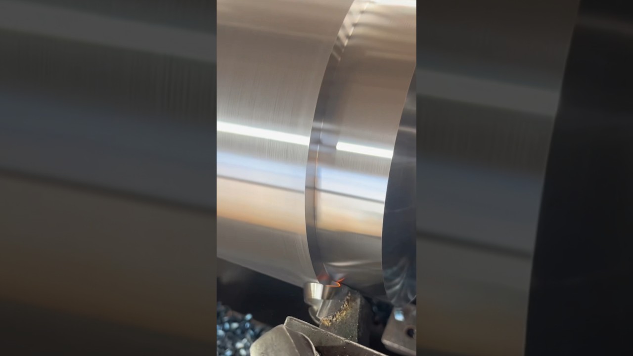 Soothing Metalwork: ASMR Journey Cutting Rough Lathe Metal