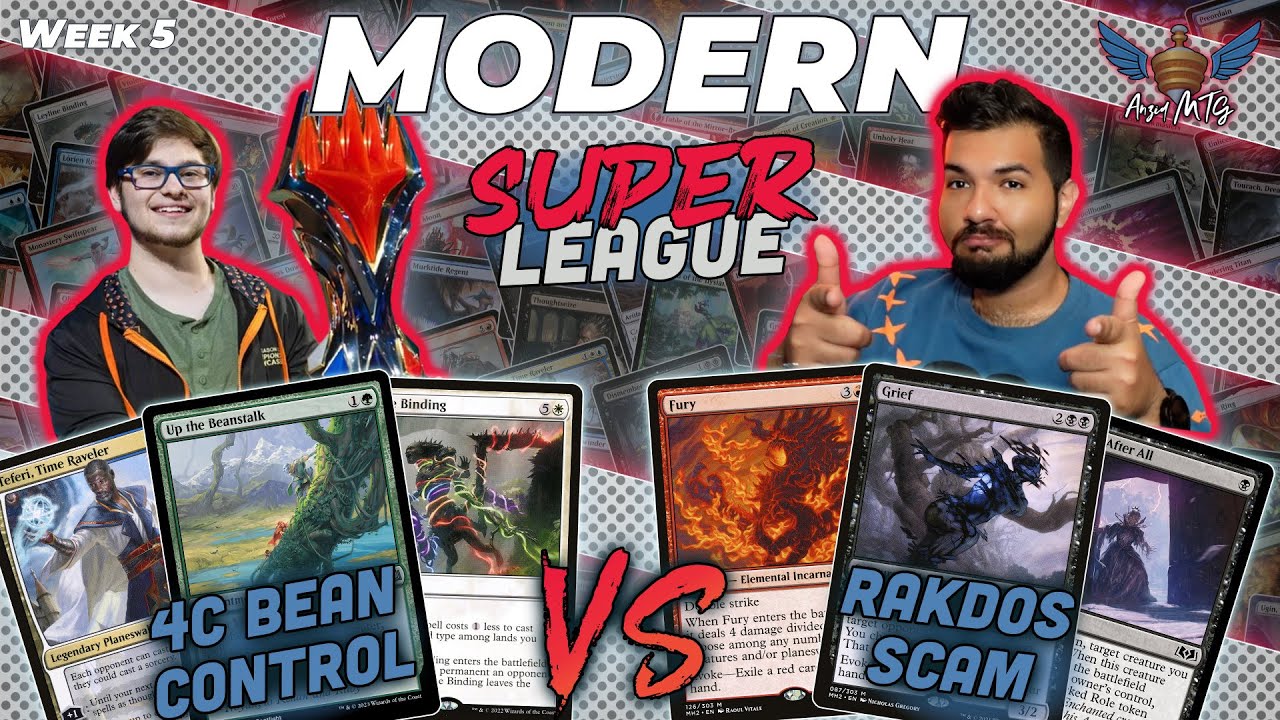 MTG Modern | 4 Color Bean Control vs Rakdos Scam | Super League | Week 4 | Match 1