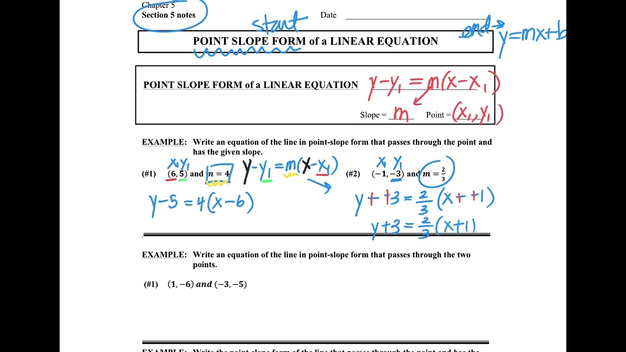Alg 5 5 Video lesson