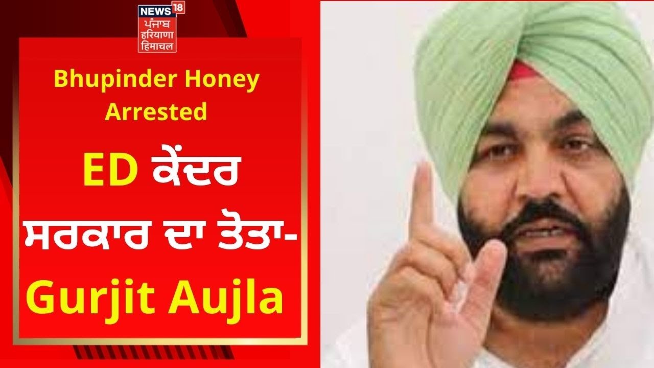 Bhupinder Honey Arrested : ED ਕੇਂਦਰ ਸਰਕਾਰ ਦਾ ਤੋਤਾ- Gurjit Aujla | CM CHANNI | News18 Punjab
