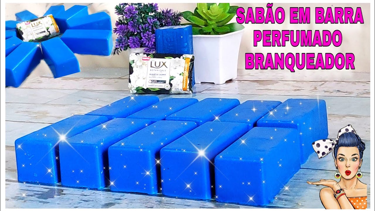 🔴COMO FAZER SABÃO EM BARRA PERFUMADO DE LUX SEM SODA-BARATO🔴