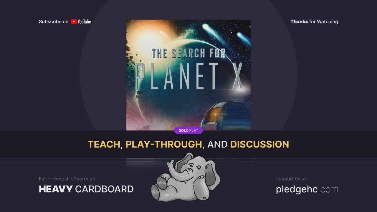 The Search for Planet X --- solo Play-through by Heavy Cardboard