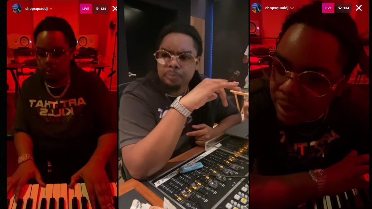 Chopsquad DJ Playing Melodies on Keys, Making Beats for 1 Hour on IG Live (Aug 22, 2021)