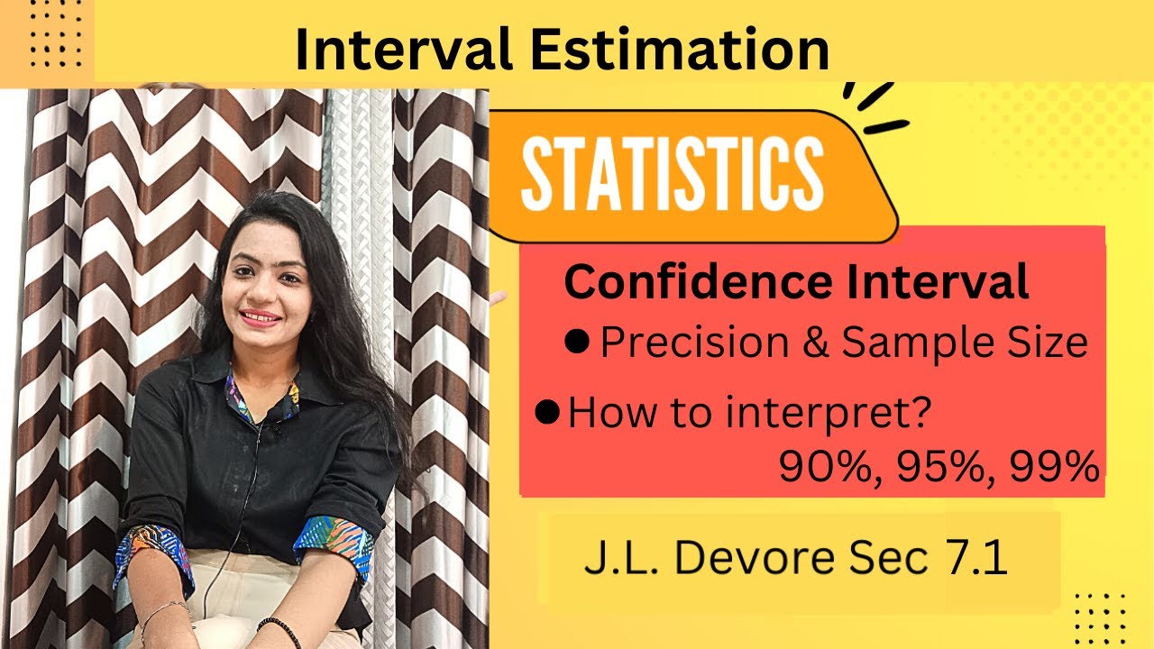 Confidence Interval | Interval Estimation | Devore Statistics Ch 7