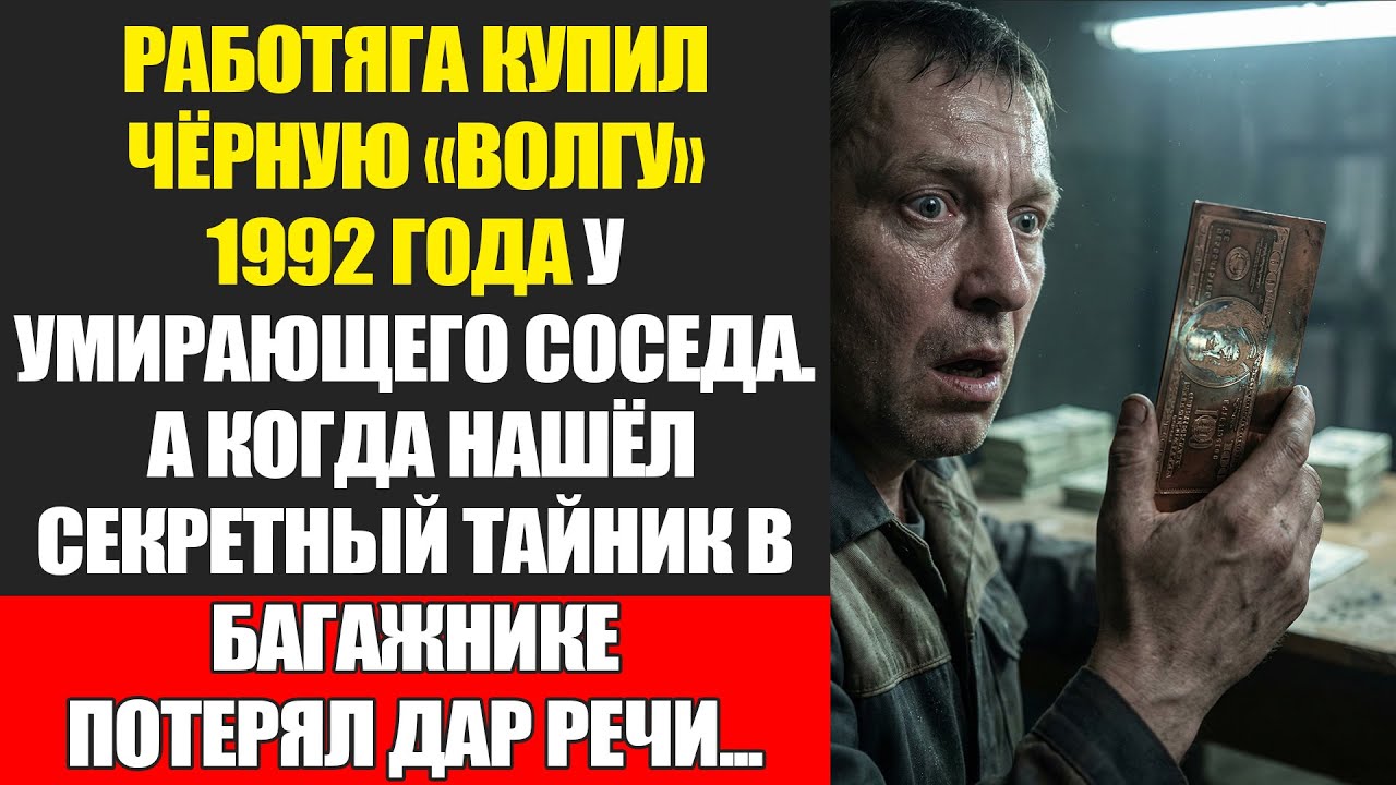 Работяга купил чёрную «Волгу» 1992 года, а когда нашёл тайник — не мог поверить...