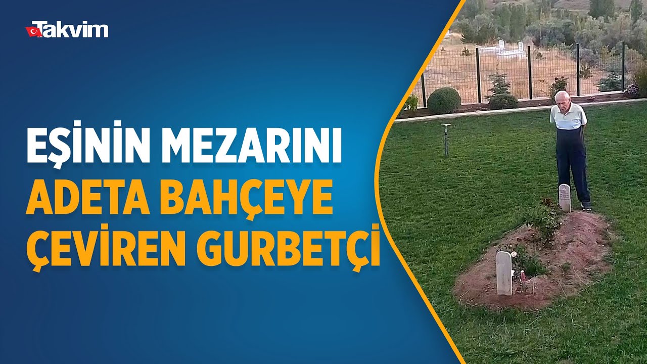 Tam 15 bin euro harcadı! Çok sevdiği eşinin mezarını adeta bahçeye çevirdi