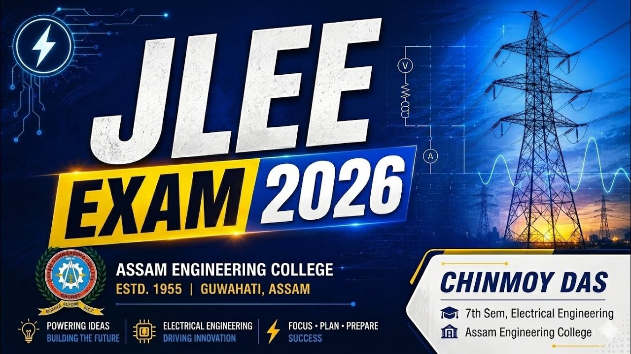 JLEE EXAM ASSAM 2026 || Introduction,Exam Pattern , Syllabus everything !
