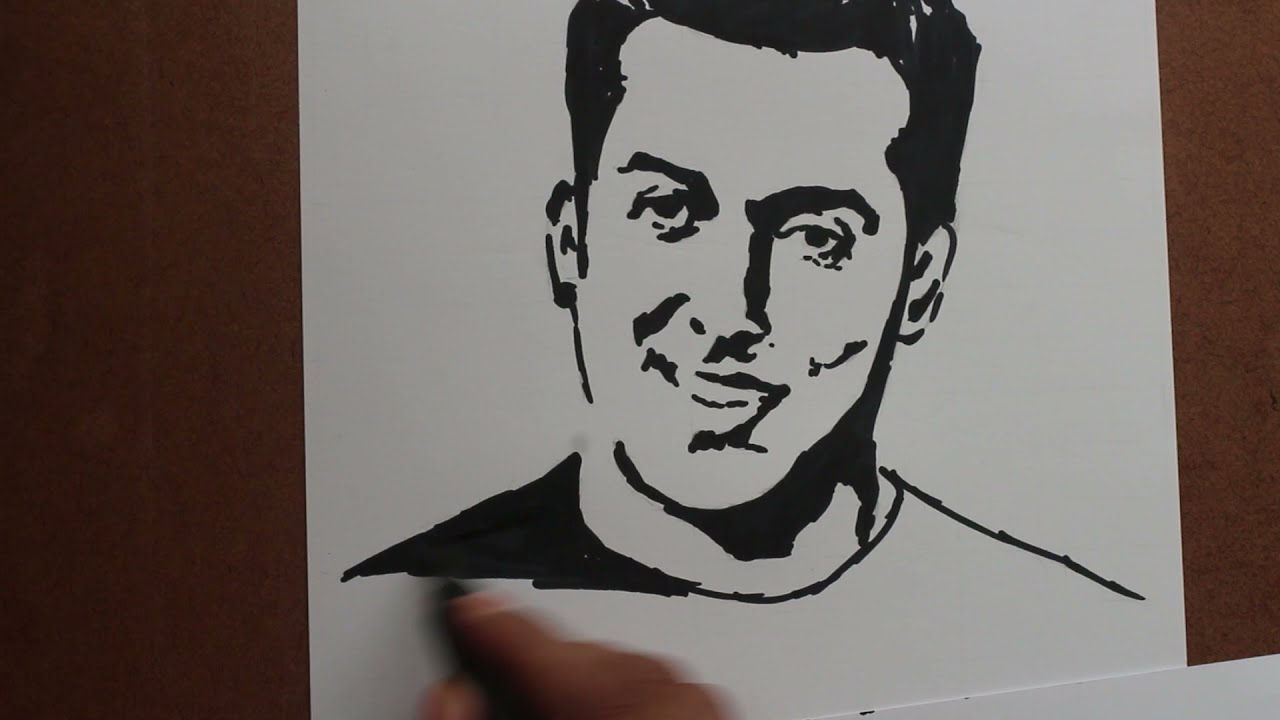 Salman Khan  Art By Black Marker