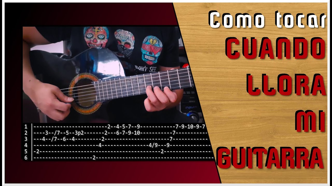 CUANDO LLORA MI GUITARRA versión del CHAQUEÑO PALAVECINO - Punteo: Tutorial y tablatura