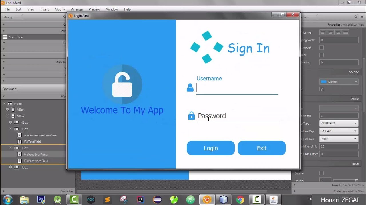 6 - دورة تطبيقية ل JavaFx - تصميم نافذة تسجيل الدخول - Design Sign In Form
