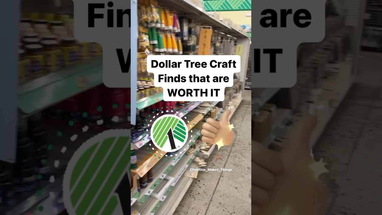 Dollar Tree Craft Finds that ARE WORTH IT #dollartreecrafts #craftsupplies #dollartreefinds