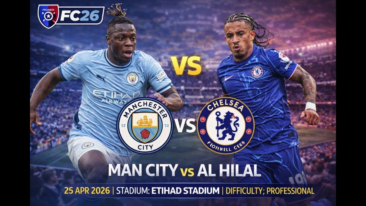 Man City vs Chelsea | FC26 Premier League 🔥 | Professional Difficulty | Etihad Stadium | Bhakundo