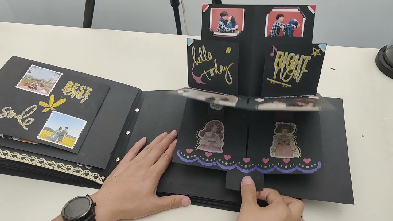 Pop Up Scrapbook  Ideas DIY Photo Album 3D Material package