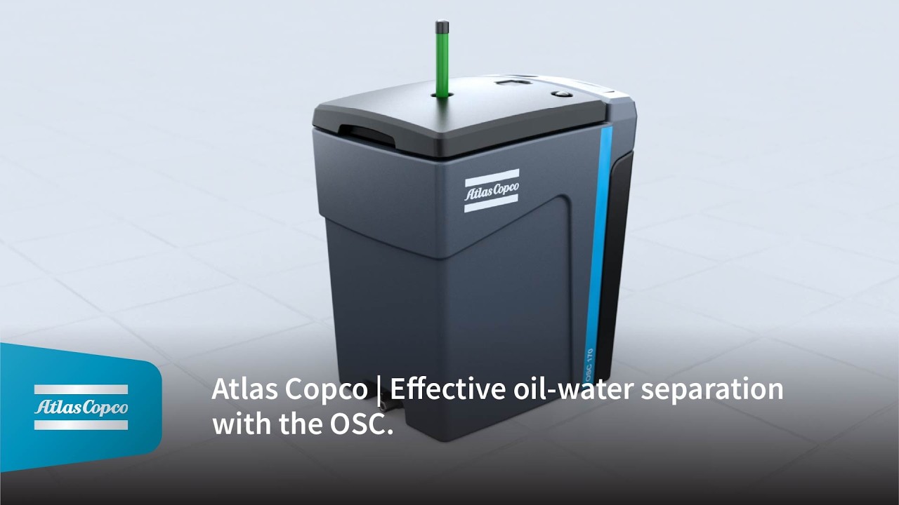 Atlas Copco | Эффективное разделение нефти и воды с помощью OSC.
