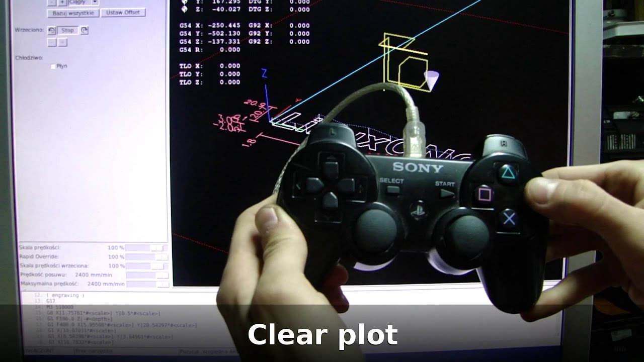 Controller for CNC machine - LinuxCNC qjoypad