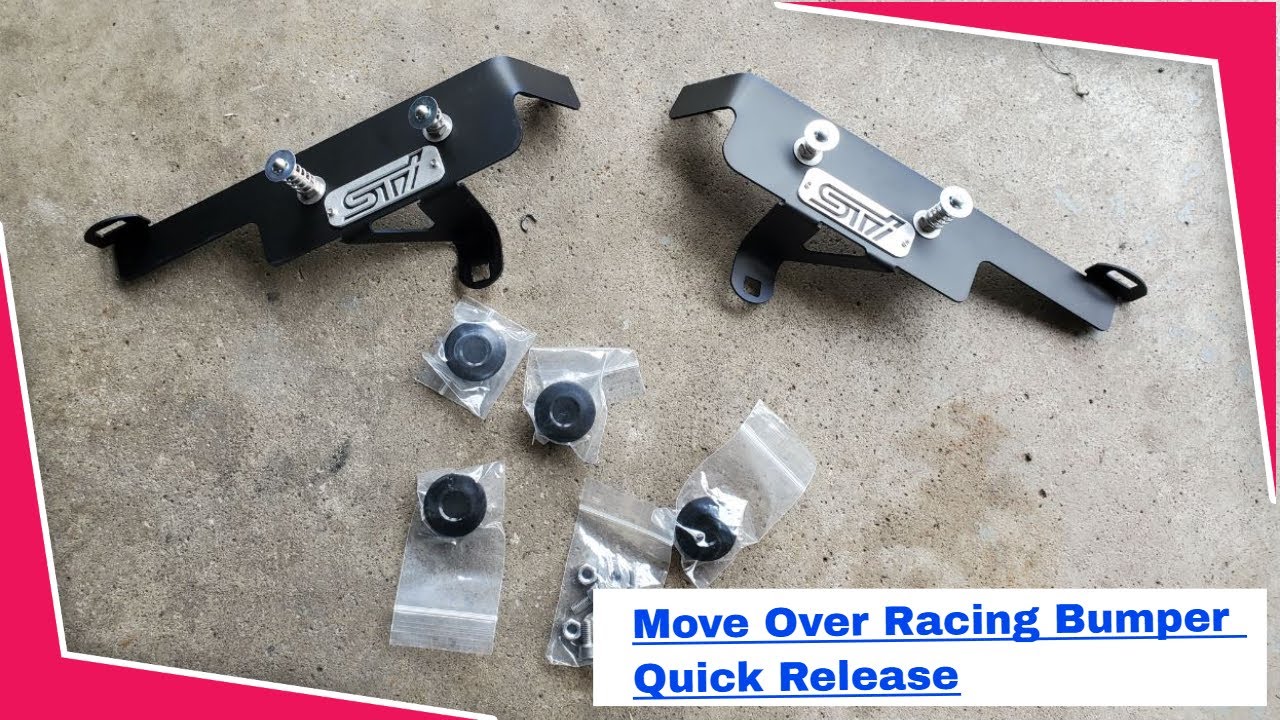 Move Over Racing Bumper Quick Release install for 2011 Subaru STi