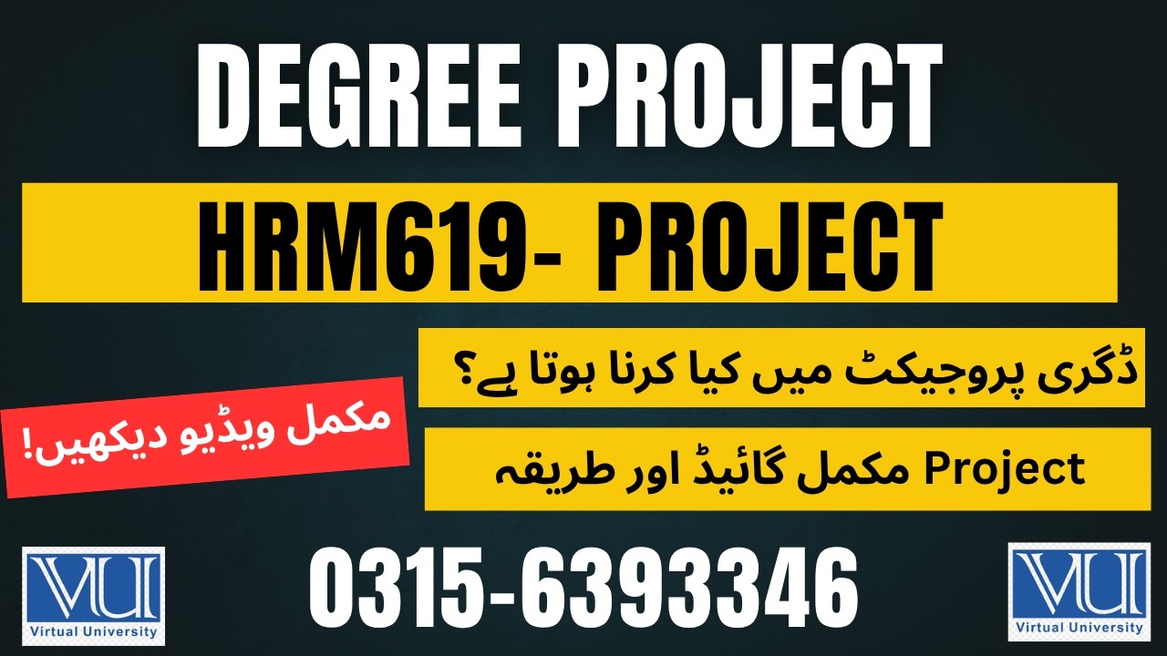HRM619 Project Guidelines || hrm619 project all assignment solution