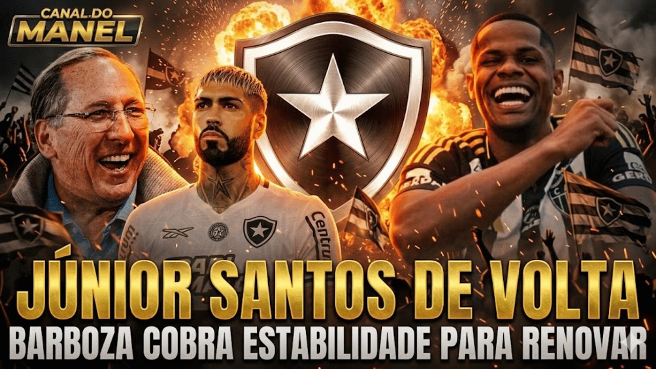 🚨JUNIOR SANTOS MUITO PERTO DE FECHAR | BARBOZA DÁ CONDIÇÃO PARA RENOVAÇÃO (Botafogo x Barcelona-ECU)