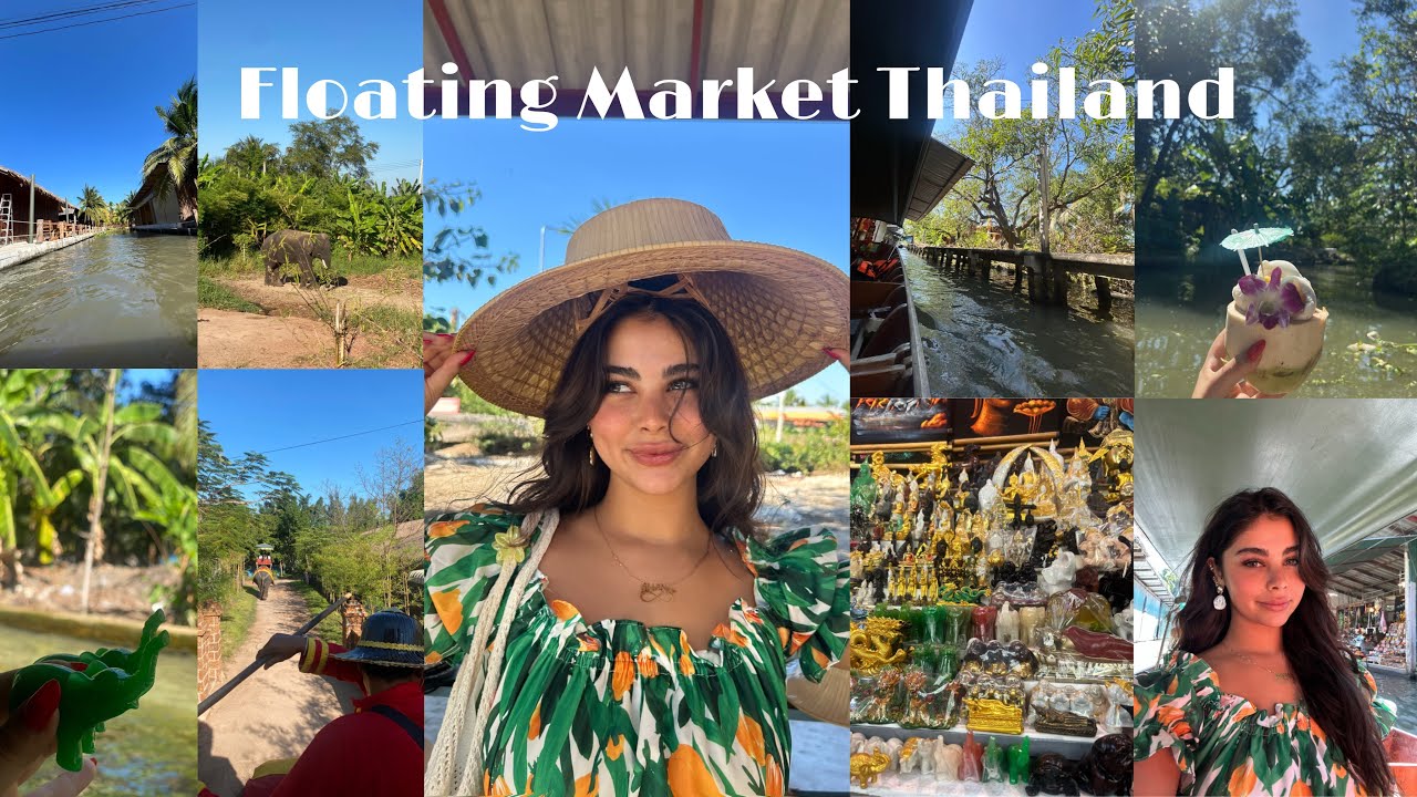 Floating Market Thailand 🌴🥥  🐘 