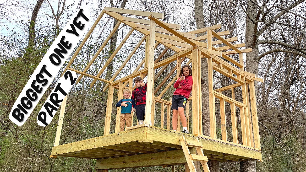 EVERYTHING WENT WRONG! Treehouse Build - part 2.
