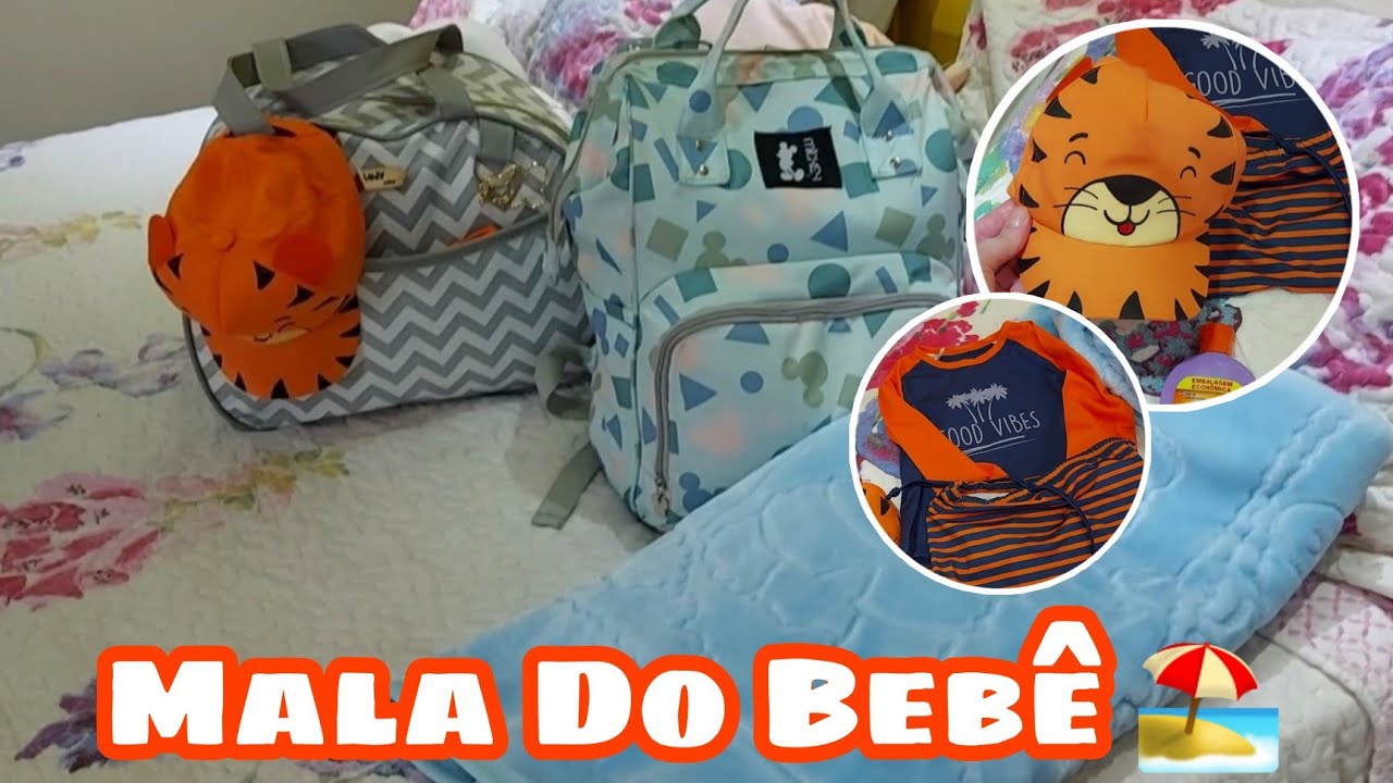 MALA DE VIAGEM DO BEBÊ FINAL DE SEMANA NA PRAIA 🌴🏖👶