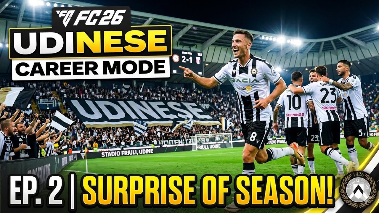 FC 26: Udinese Career -Suprise of season (ep2) 