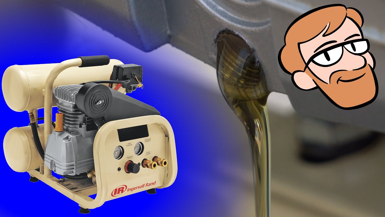 Ingersoll Rand Twin Stack Air Compressor Oil Change!