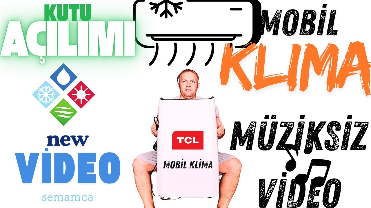 MOBİL KLİMA!!TCL TAŞINABİLİR KLİMA!!M&Uuml;ZİKSİZ!!PORTATİF KLİMA!! #mobilklima #asmr #semamca #klima