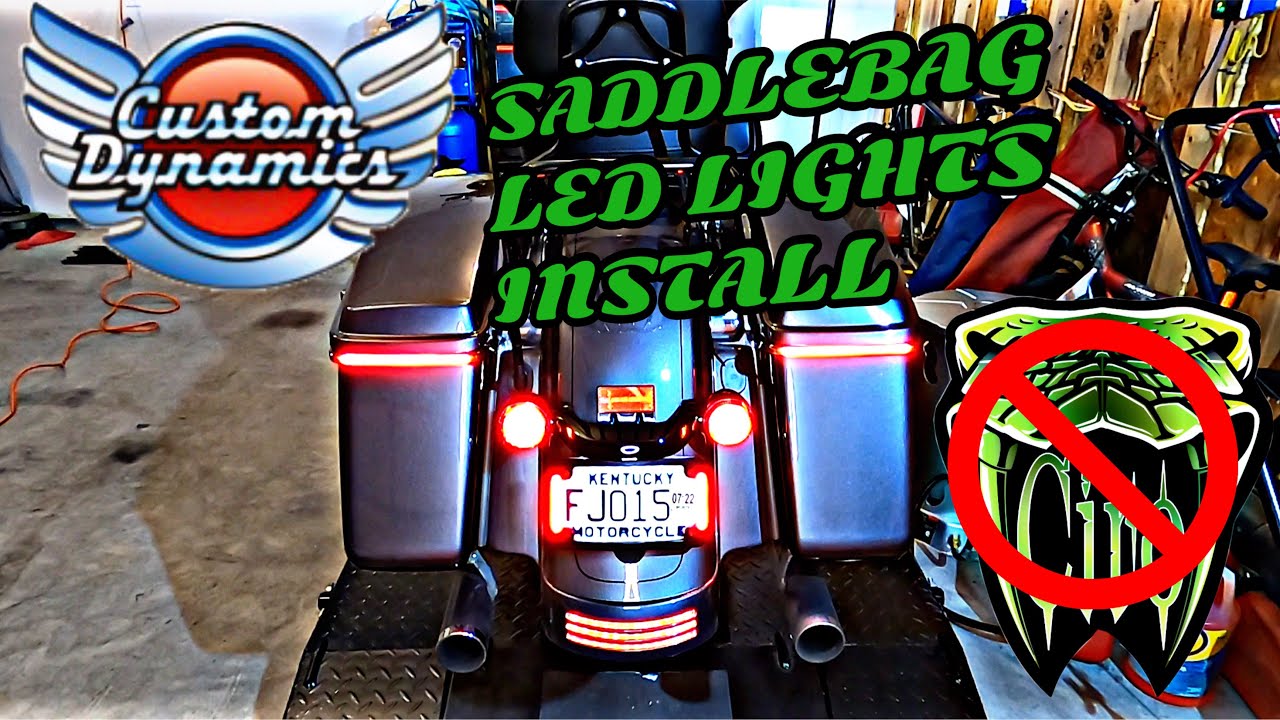 Custom Dynamics Saddlebag LED Lights Install On A Harley Davidson