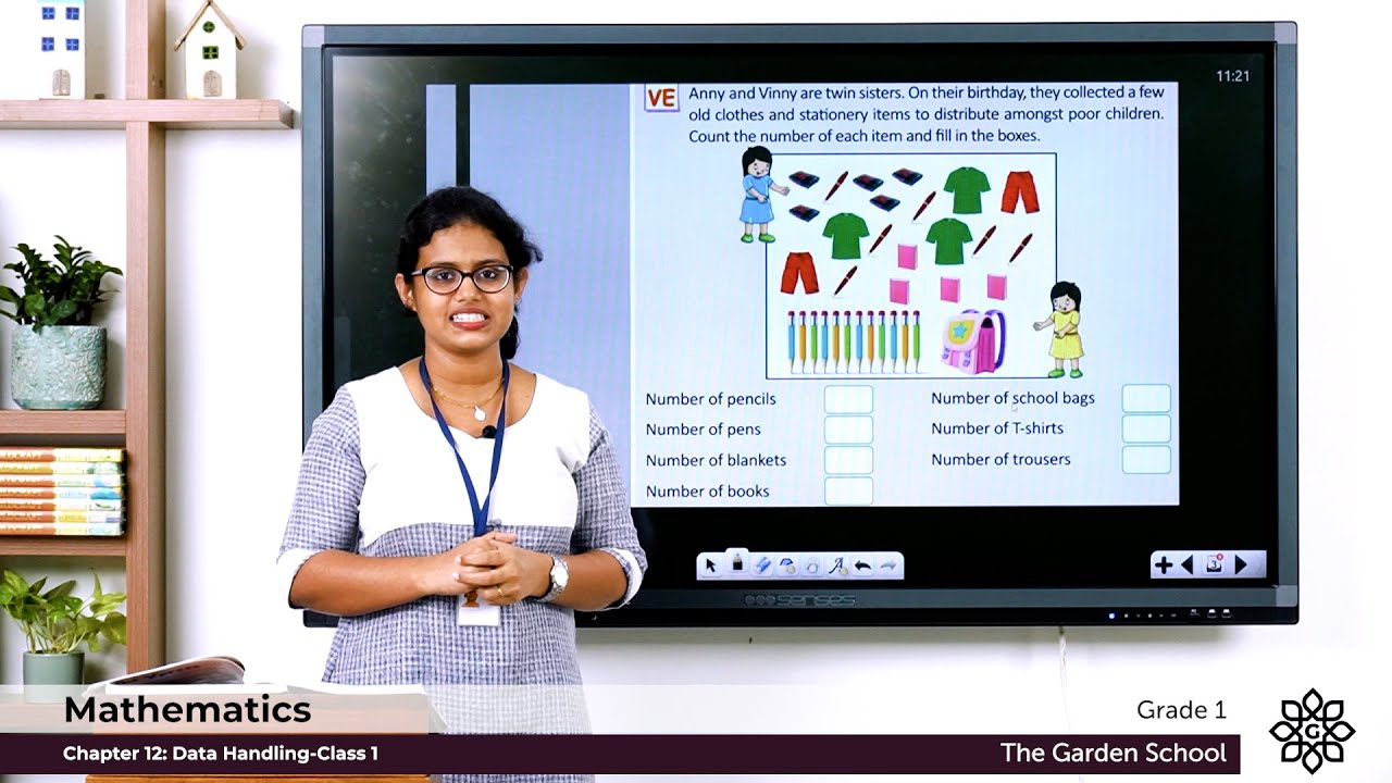 Grade 1 Mathematics Chapter 12 Class 1 Data Handling and Exercise