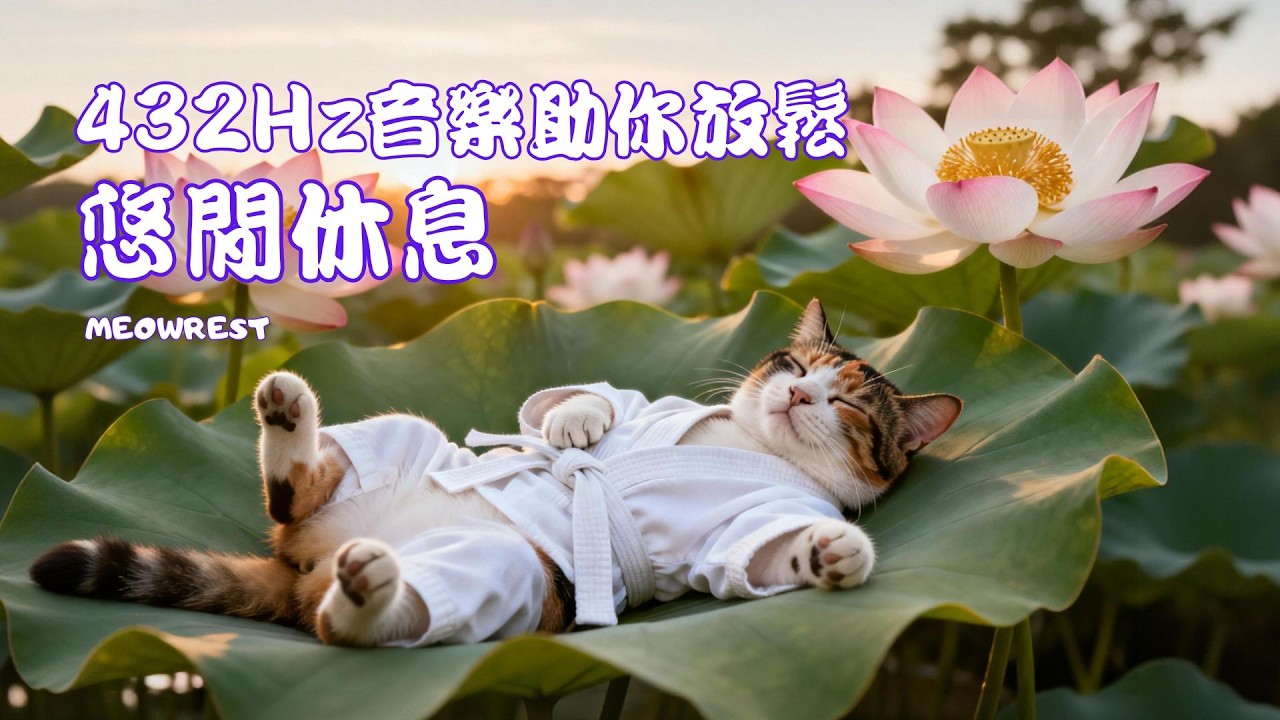 (1時間無廣告) 432Hz音樂助你放鬆 悠閒休息