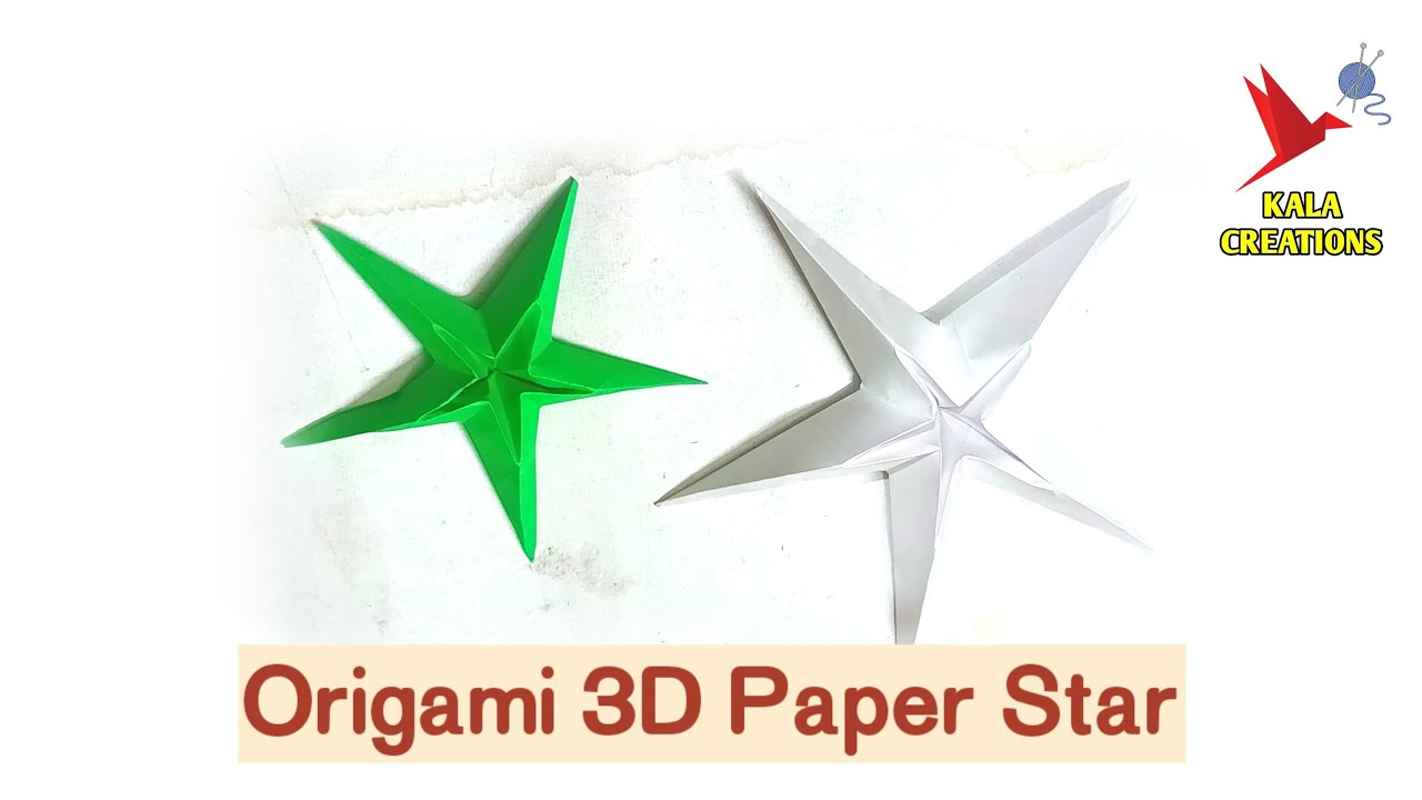 Origami 3D Star Making | Easy Paper 3D Star Tutorial Step by Step | कागज का 3D तारा बनाना सीखे
