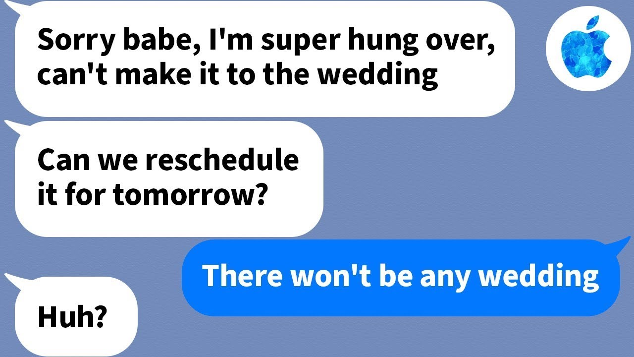 【Apple】My fiancee was hung over and ghosted me at our wedding, but there was more to the story...