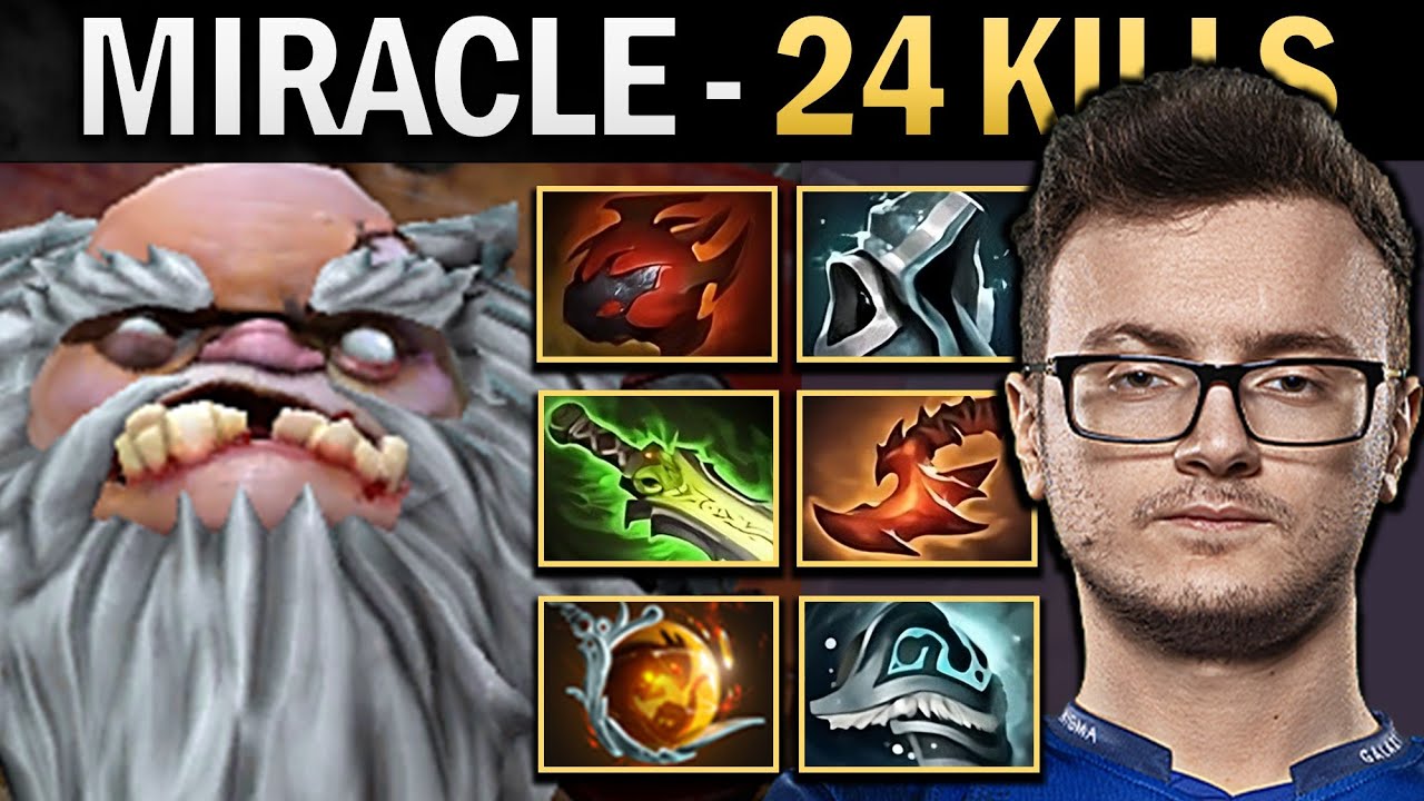 Pudge Dota Gameplay Miracle with 24 Kills and Relic
