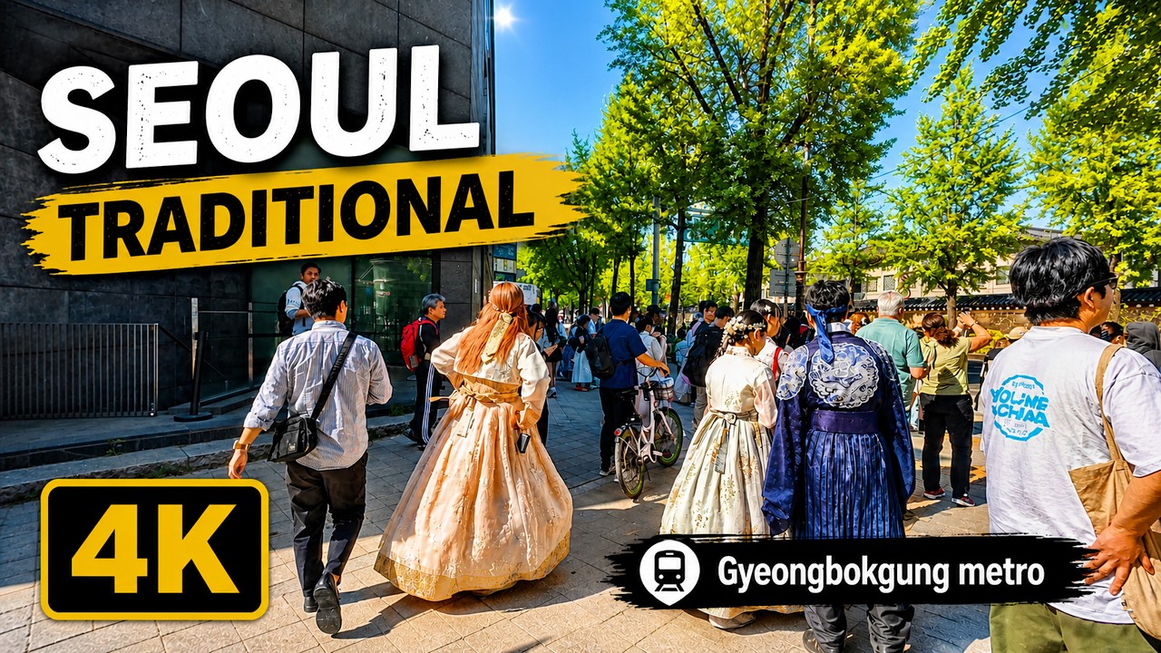 Real Seoul Walk | Gyeongbokgung, Seochon & Sejong Village 4K