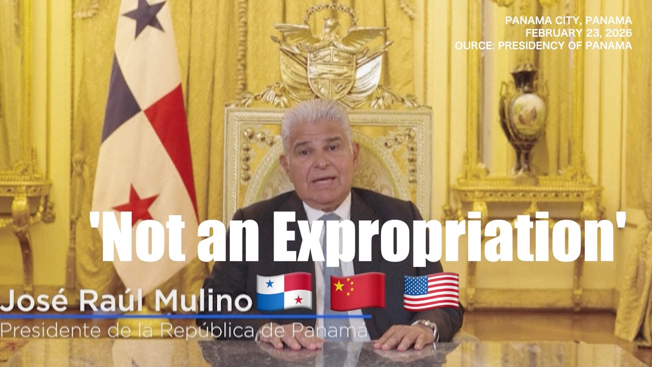 Hear what Panama President says after taking control of canal ports from China's CK Hutchison
