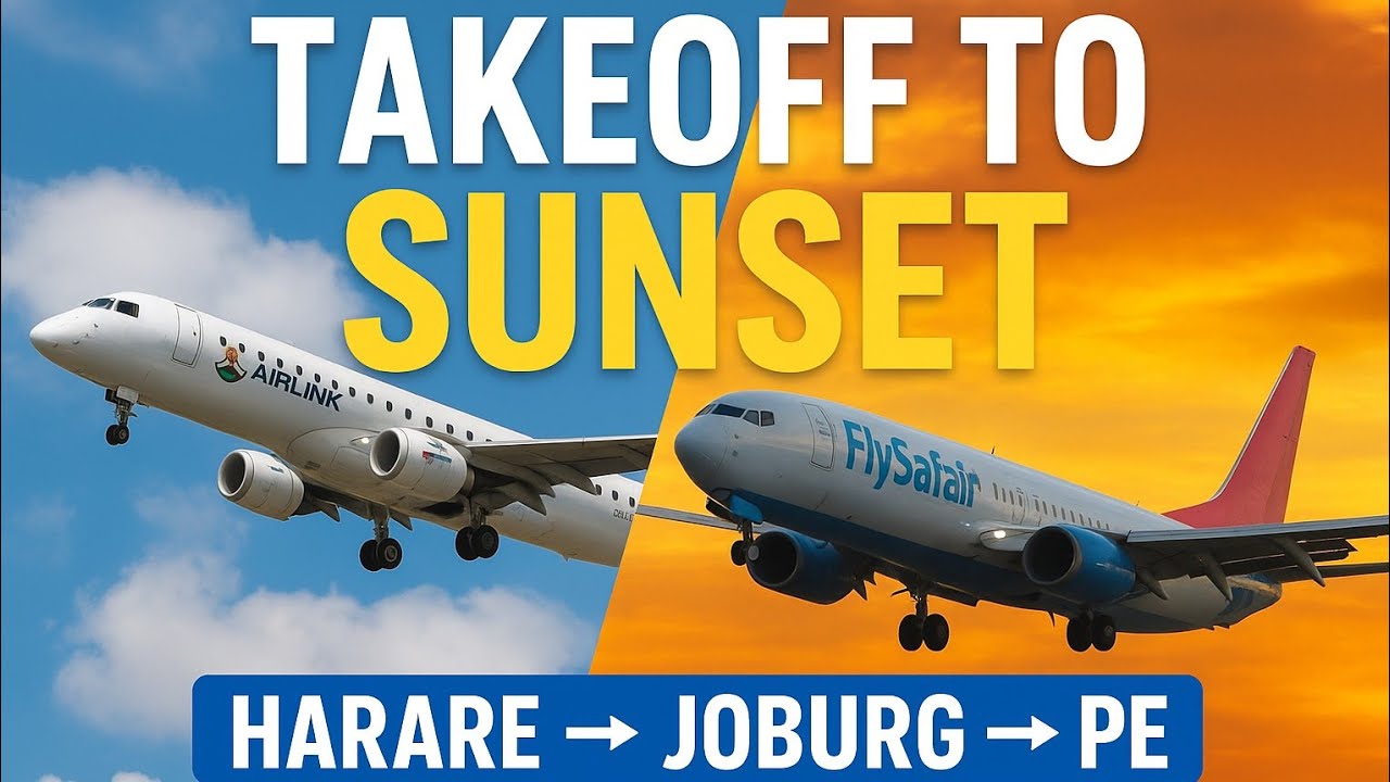 Zimbabwe to South Africa by Air | Harare ✈️ Johannesburg ✈️ Port Elizabeth | Airlink & FlySafair