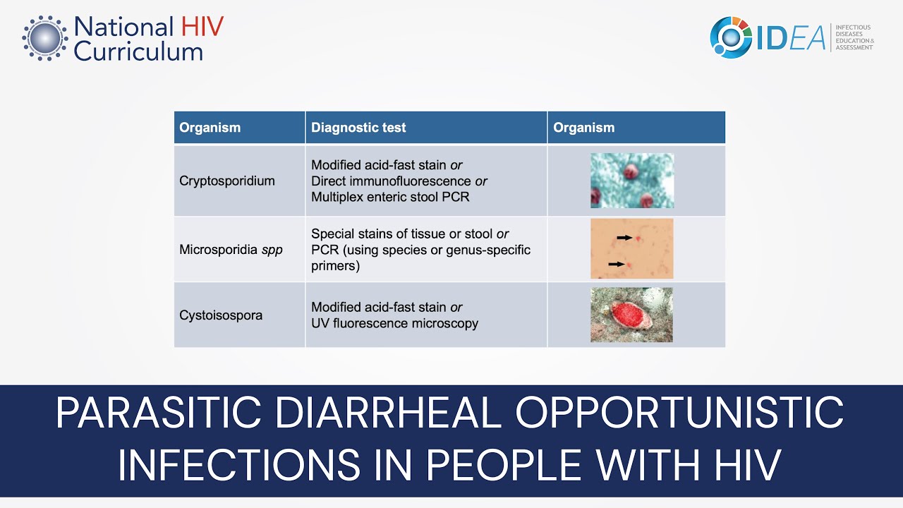 Mini-Lecture Series: Parasitic Diarrheal Opportunistic Infections in People with HIV