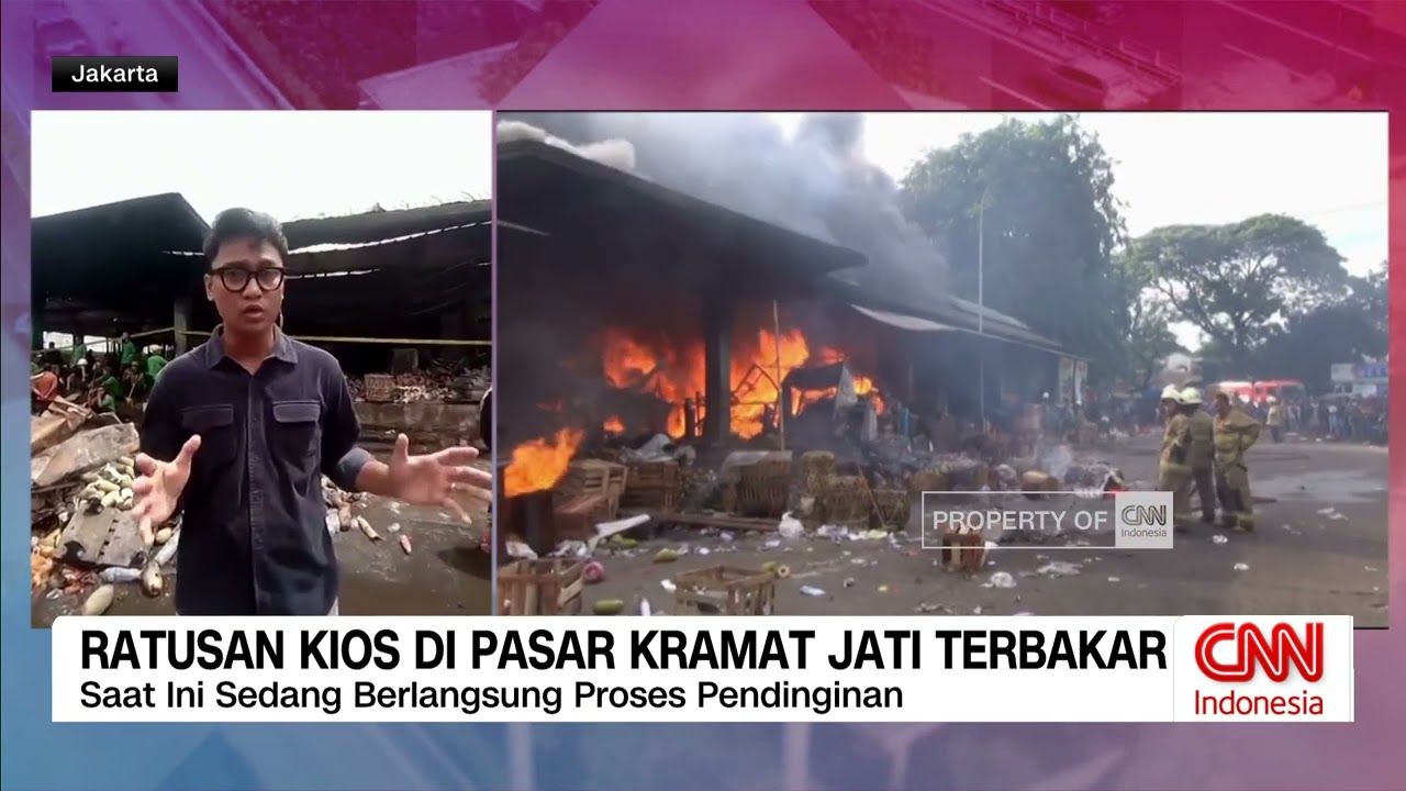 Ratusan Kios di Pasar Kramat Jati Terbakar