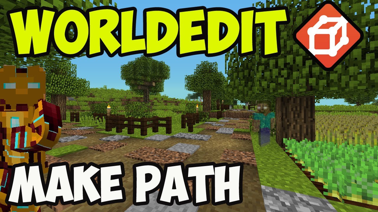 WORLDEDIT MOD minecraft - как создать PATH в WorldEdit для Minecraft