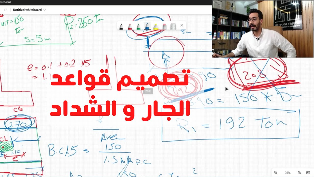إفهم التصميم المانيول لقواعد الجار  والشدادت