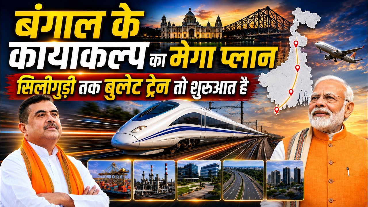 वाराणसी - सिलीगुड़ी बुलेट ट्रेन। बंगाल के लिए मेगाप्लान । West Bengal : India's Next Growth Engine