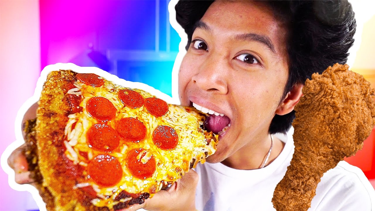 Chicken Nugget PIZZA!!!! DIY HOW TO MAKE!!!
